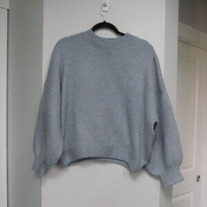 Pink Rose knit bell sleeve sweater